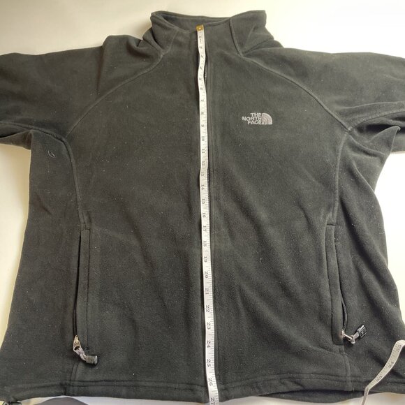 Vintage The North Face Jacket Men's Large  Fleece Full Zip TNF Black - Picture 11 of 13